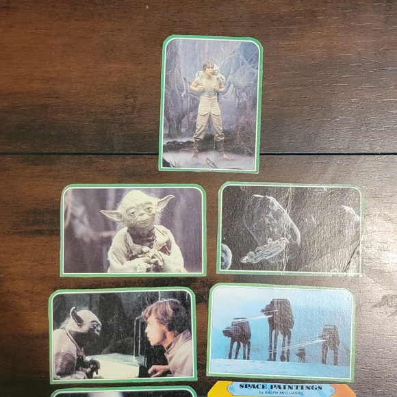Set of 9 Vintage 1980 Star Wars Trading Cards - Picture 2 of 7